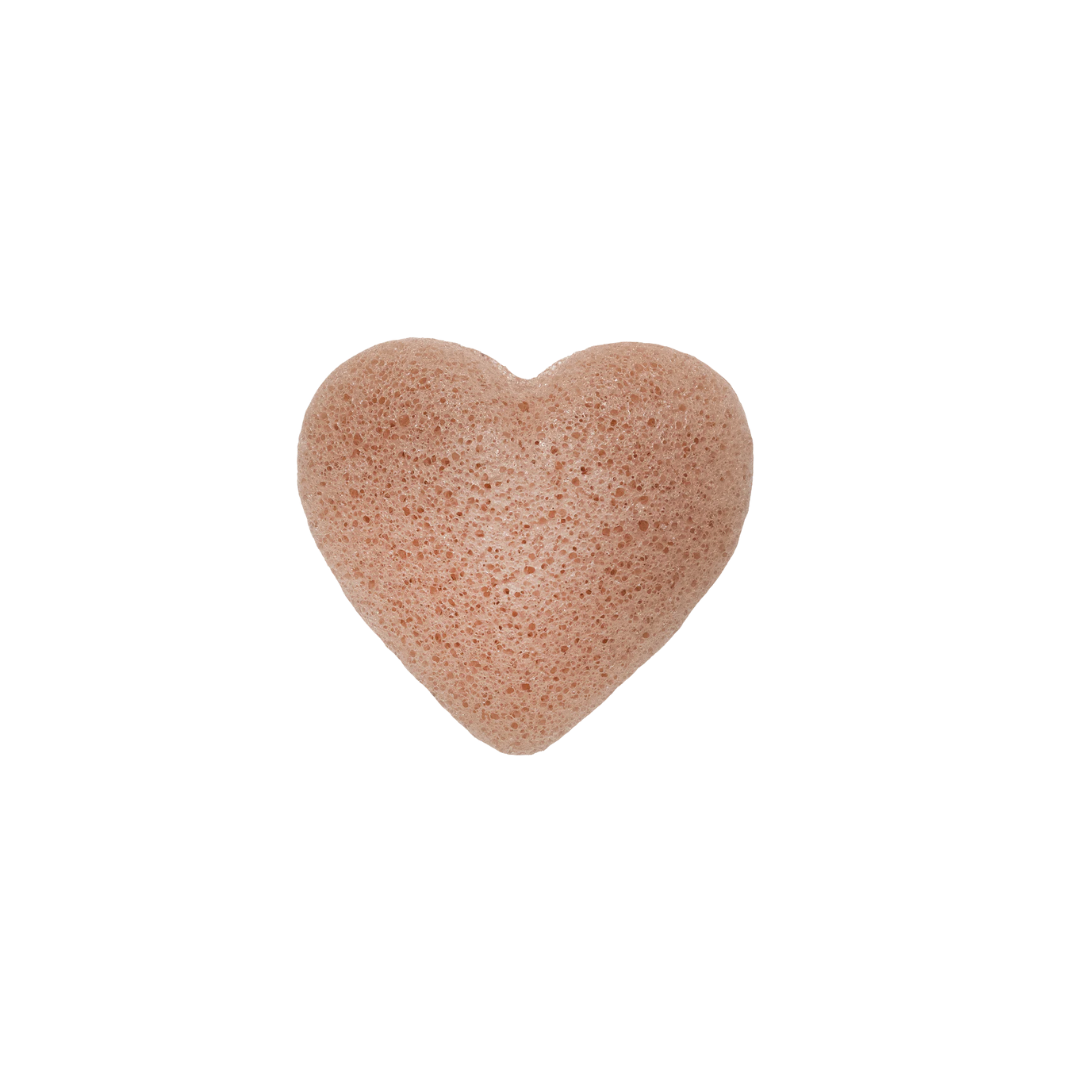 Konjac Sponge for Dry & Sensitive Skin heart shaped